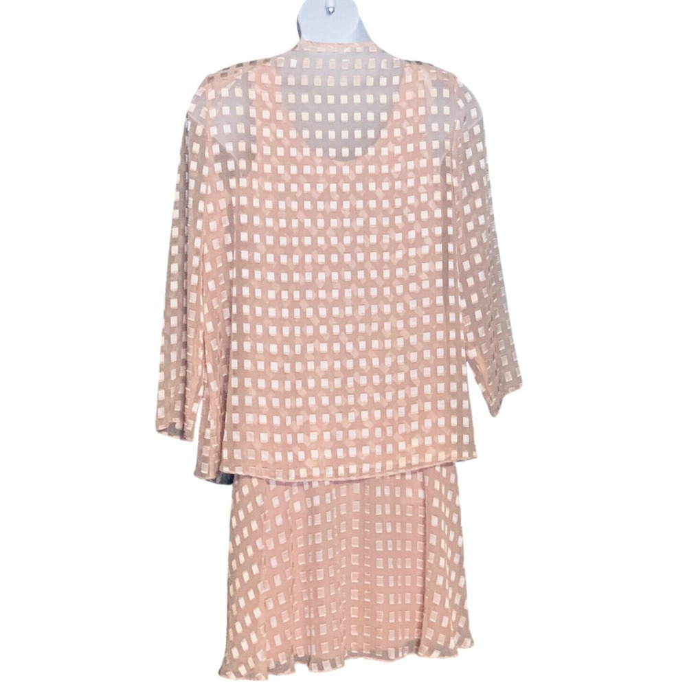 Patra Evening Dress w/Jacket Sz 14P Pink Chiffon - Picture 11 of 14
